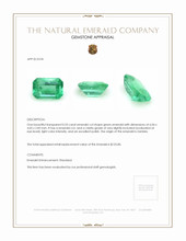0.53 Ct. Emerald from Zambia Appraisal