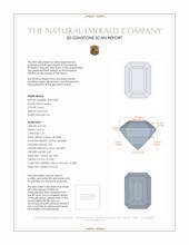 0.36 Ct. Emerald from Russia 3 D Scan Report