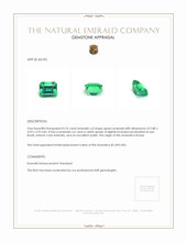 0.76 Ct. Emerald from Russia Appraisal