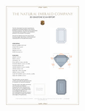 0.52 Ct. Emerald from Russia 3 D Scan Report