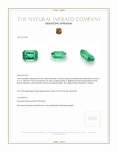 0.60 Ct. Emerald from Zambia Appraisal