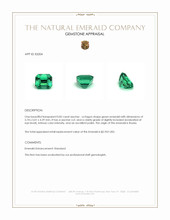 0.82 Ct. Emerald from Russia Appraisal