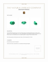 0.72 Ct. Emerald from Russia Appraisal
