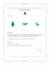 0.95 Ct. Emerald from Russia Appraisal