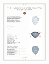 0.37 Ct. Emerald from Russia 3 D Scan Report
