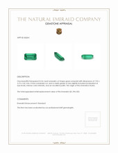 0.54 Ct. Emerald from Russia Appraisal