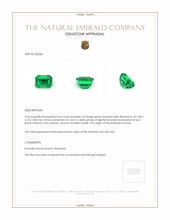 0.64 Ct. Emerald from Russia Appraisal