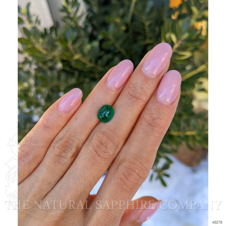 1.76 Ct. Cabochon Emerald from Colombia