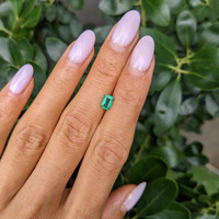 0.63 Ct. Emerald from Zambia Life Style