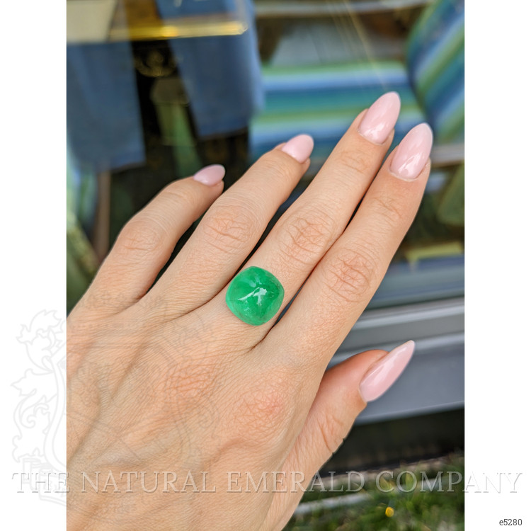 8.81 Ct. Cabochon Emerald from Zambia