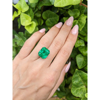 7.77 Ct. Emerald from Colombia Life Style