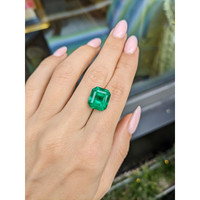 7.77 Ct. Emerald from Colombia Life Style