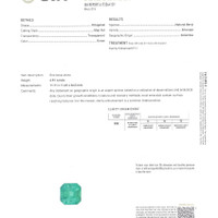 6.81 Ct. Emerald from Colombia Scan Report