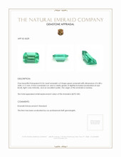 0.54 Ct. Emerald from Zambia Appraisal