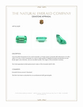 0.54 Ct. Emerald from Zambia Appraisal