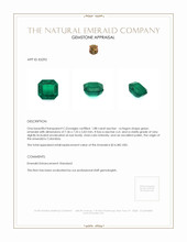 1.88 Ct. Emerald from Colombia Appraisal