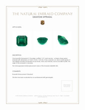 5.27 Ct. Emerald from Colombia - Muzo Appraisal