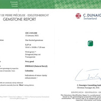 5.27 Ct. Emerald from Colombia - Muzo Scan Report