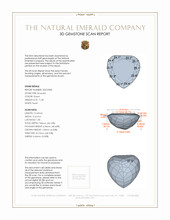 11.28 Ct. Emerald from Colombia 3 D Scan Report