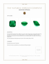 9.91 Ct. Emerald from Afghanistan Appraisal