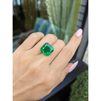 9.91 Ct. Emerald from Afghanistan Life Style