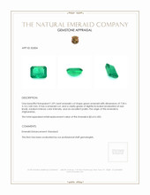 1.09 Ct. Emerald from Afghanistan Appraisal