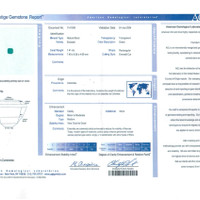 1.41 Ct. Emerald from Colombia Scan Report