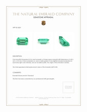0.54 Ct. Emerald from Zambia Appraisal