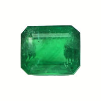 Antique Style Emerald Ring 5.55 Ct., 18K Yellow Gold Combination Stone