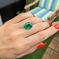 7.18 Ct. Emerald from Zambia Life Style