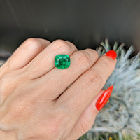 3.52 Ct. Emerald from Zambia Life Style