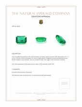 0.58 Ct. Emerald from Zambia Appraisal