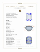 0.58 Ct. Emerald from Zambia 3 D Scan Report