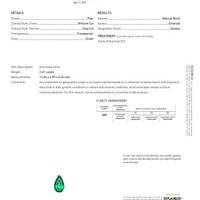2.31 Ct. Emerald from Zambia Scan Report