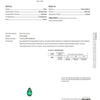 2.31 Ct. Emerald from Zambia Scan Report
