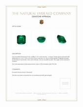 2.52 Ct. Emerald from Zambia Appraisal