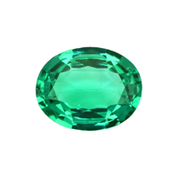 Antique Style Emerald Ring 1.69 Ct., 18K Yellow Gold Combination Stone