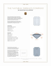 1.04 Ct. Emerald from Colombia 3 D Scan Report