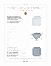 1.11 Ct. Emerald from Colombia 3 D Scan Report