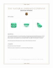 1.24 Ct. Emerald from Colombia Appraisal