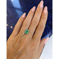 1.38 Ct. Emerald from Colombia Life Style
