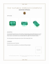 0.55 Ct. Emerald from Zambia Appraisal
