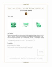 2.02 Ct. Emerald from Colombia Appraisal
