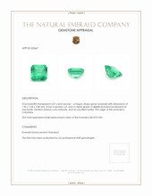 2.07 Ct. Emerald from Colombia Appraisal