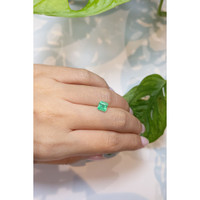 1.24 Ct. Emerald from Colombia Life Style