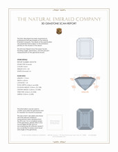 1.30 Ct. Emerald from Colombia 3 D Scan Report