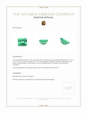 1.48 Ct. Emerald from Colombia Appraisal
