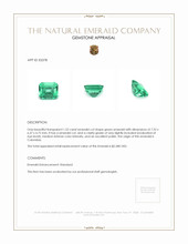 1.52 Ct. Emerald from Colombia Appraisal