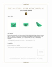 1.53 Ct. Emerald from Colombia Appraisal