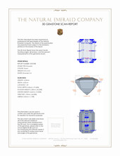 0.52 Ct. Emerald from Zambia 3 D Scan Report